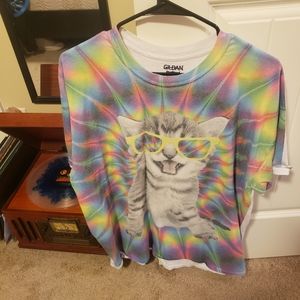 Tie-Dye Cat Shirt